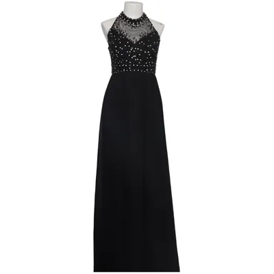 Evening gown (Black) from Eva & Lola Elastane, Polyamide