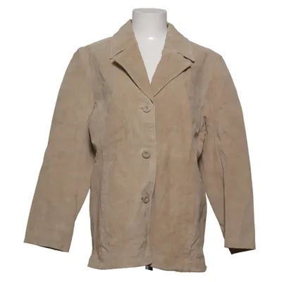 Læderblazer (Beige) fra Wilsons Leather Læder, Polyamid