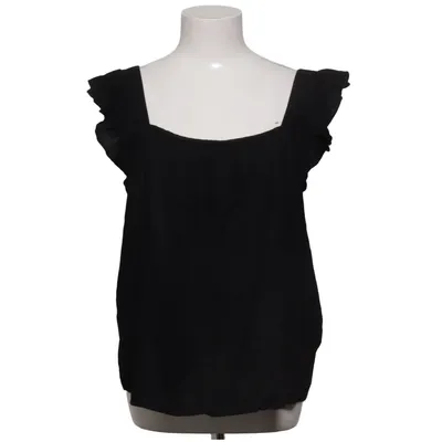 Top (Zwart) van Pieces Linnen, Viscose