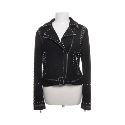 Bikerjack (Zwart) van Flamant Rose Collection Elastaan, Polyester