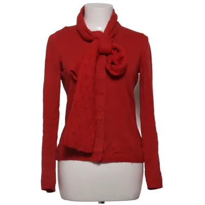 Cardigan (Rouge) de Pauline B Acrylique, Cachemire, Coton, Mohair, Polyamide, Laine