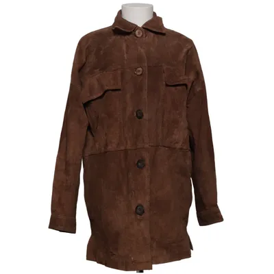 Leren jas (Bruin) van Express Leer, Polyester