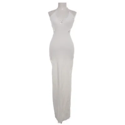 Maxi jurk (Wit) van Mistress Rocks Nylon, Viscose