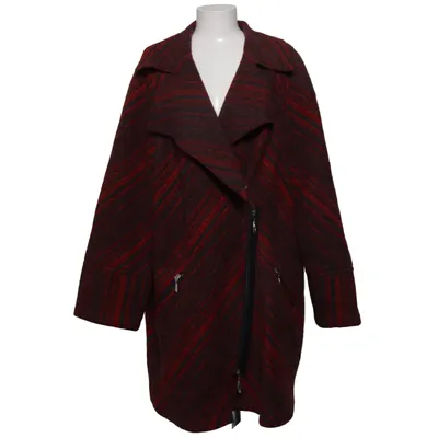 Coat (Red, Black) from Sempre Priu Acetate, Polyamide, Wool