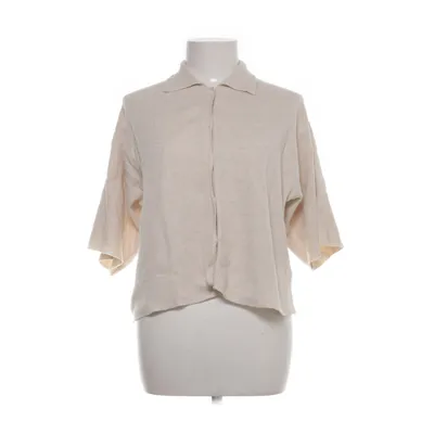 Short sleeve shirt (Beige) from Object Polyamide, Polyester, Viscose
