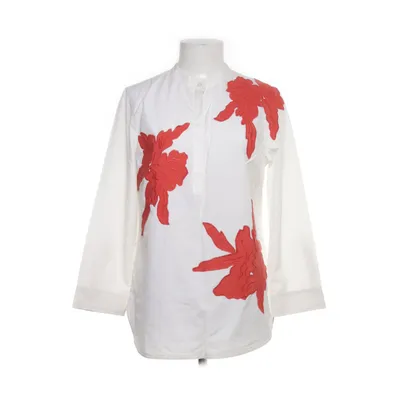 Blus (Vit, Röd) från Tory Burch Bomull, Polyester, Silke