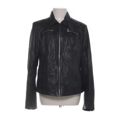 Läderjacka (Svart, Flerfärgad) från David Moore Bomull, Polyester