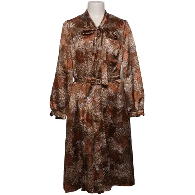 Klänning (Brun, Beige) från Diolen Acetat, Polyester