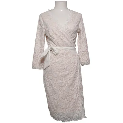 Wrap dress (White) from Bubbleroom Elastane, Polyamide, Polyester