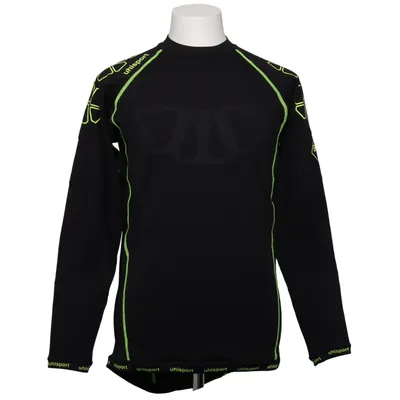Base layer shirt (Black, Green) from Uhlsport Elastane, Polyester