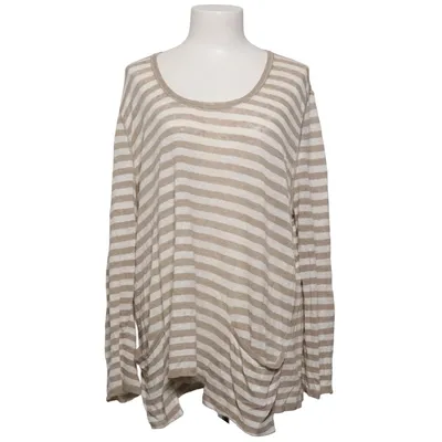 Long sleeve T-shirt (Beige, White) from Gabi Lauton Linen, Polyamide, Viscose