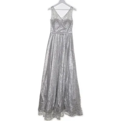 Robe de soirée (Gris, Argent) de Altanight Polyester