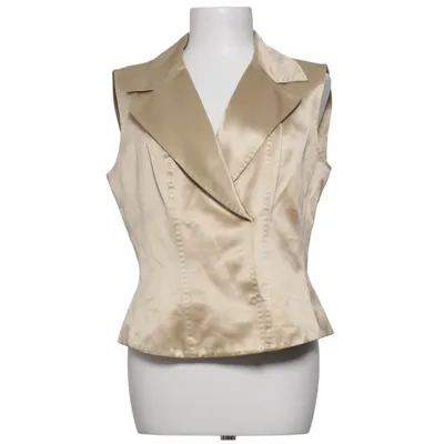 Gilet (Beige) van MaxMara Katoen, Zijde