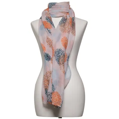 Shawl (Beige, Orange, Blue, Multicolored) from Seven East Polyester