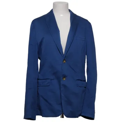 Blazer (Bleu) de Theo Coton, Élasthane, Polyester