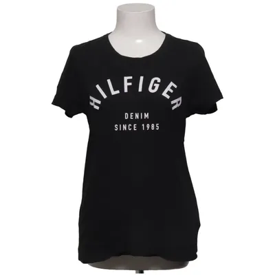 T-shirt (Sort) fra Tommy Hilfiger Denim Bomuld, Polyester