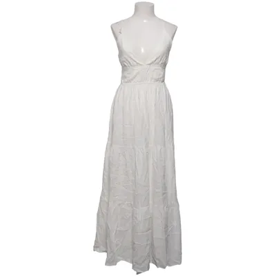 Robe longue (Blanc) de Bershka Coton, Lin, Viscose