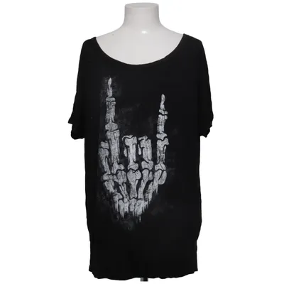 T-shirt (Sort) fra Gothicana by EMP Elastan, Viscose