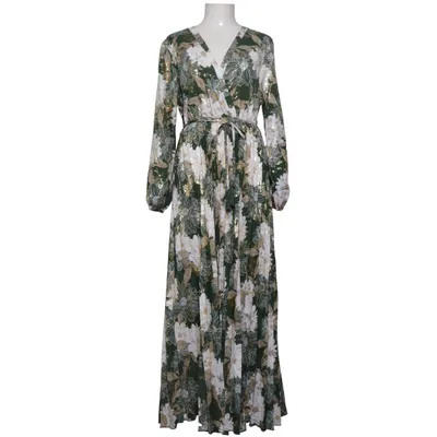 Långklänning (Grön, Vit, Guldfärgad) från Caramelle Polyester