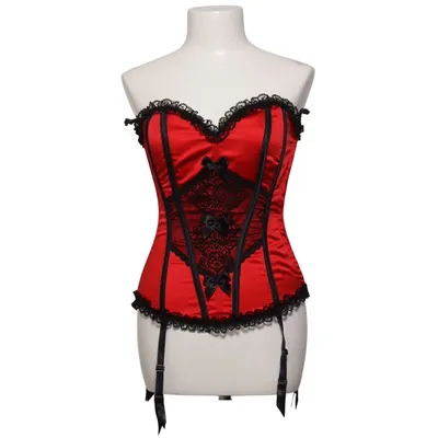 Korsett (Rot, Schwarz) von Shirley of Hollywood Polyester