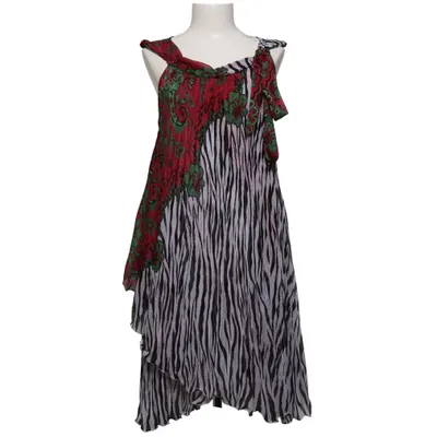 Dress (Red, Green, Multicolored) from CDC Polyester
