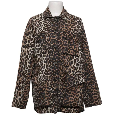 Jacket (Brown, Black) from Ganni Elastane, Organic cotton