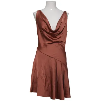Robe (Marron) de H&M Lin, Polyester, Viscose