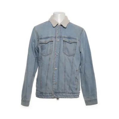 Gevoerde spijkerjas (Blauw) van Pull & Bear Katoen, Polyester