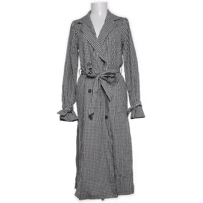 Trenchcoat (Vit, Svart) från Andrea Hedenstedt x NA-KD Bomull, Elastan, Polyester