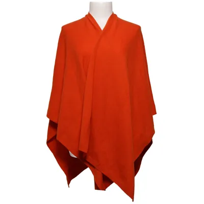Poncho (Orange) from Åhléns Cashmere, Wool