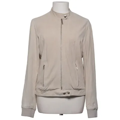 Veste en cuir (Beige) de Style Butler Cuir