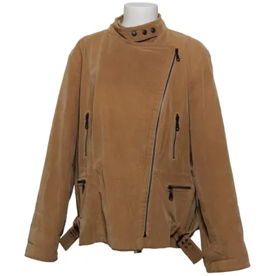 Bikerjack (Beige) van Punt Roma Acryl, Katoen, Elastaan, Polyester