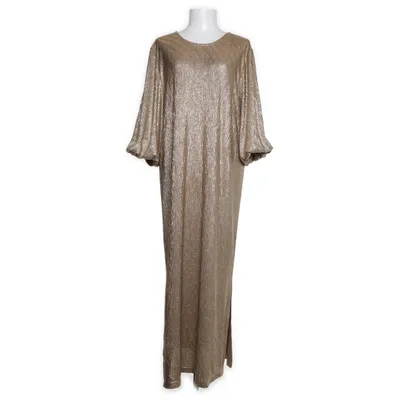 Kjole (Guld) fra Black Colour Elastan, Polyester, Viscose