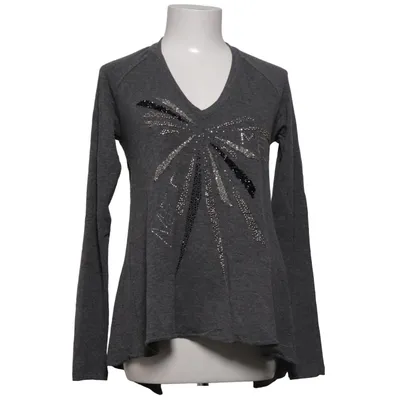 Long sleeve T-shirt (Gray) from Met Elastane, Viscose, Wool
