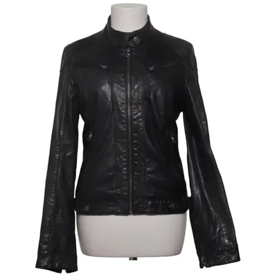 Leren jack (Zwart) van Gipsy Leer, Polyester