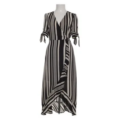 Wrap dress (Black, White) from Oasis Polyester