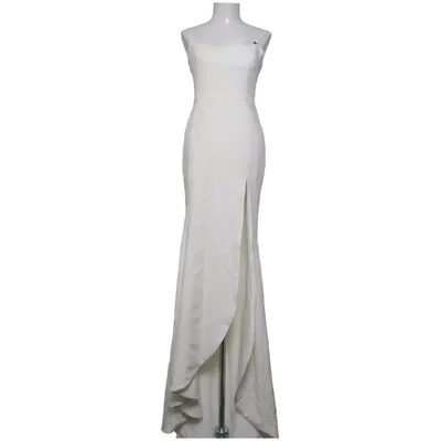 Evening gown (White) from True Violet Elastane, Polyester