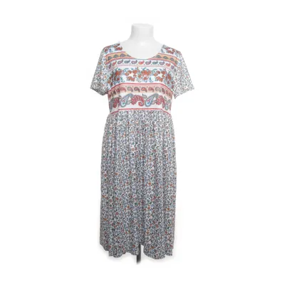 Dress (White, Multicolored) from Maria & Gabriele Polyester, Cotton