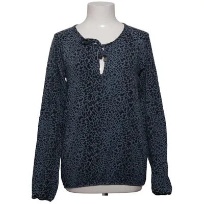 Blouse (Blue, Black) from House of Lola Cotton, Elastane
