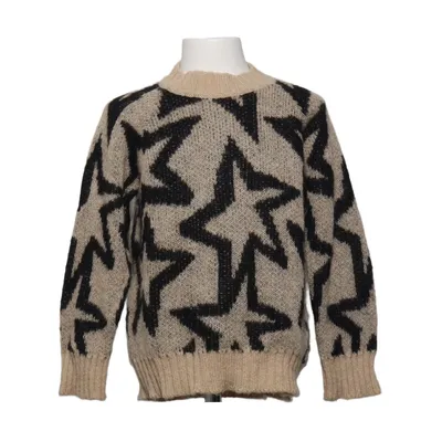 Pull-over (Beige, Noir) de Bobo Choses Acrylique, Laine de mouton, Polyamide