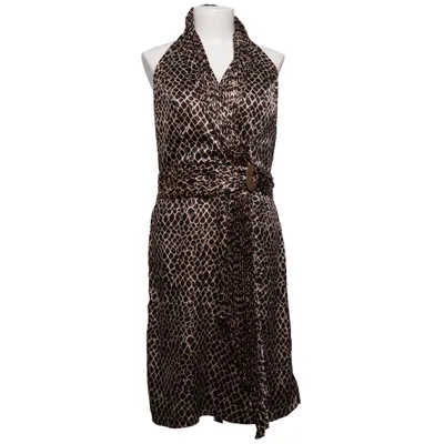 Robe dos-nu (Marron, Blanc) de Rengin Polyester