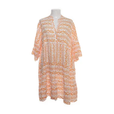 Klänning (Vit, Orange) från Pronto Moda Viskos
