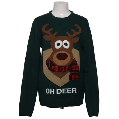 Julesweater (Grøn, Rød, Brun) fra Angelo Litrico Akryl