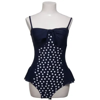 Swimsuit (Blue, White) from Marks & Spencer Elastane, Polyamide, Polyester, Polyurethane