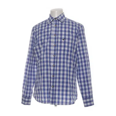 Flanellskjorta (Blå, Vit) från Trachten Bomull, Polyester