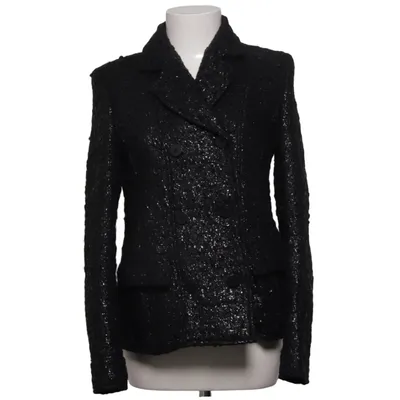 Blazer (Noir) de Karl Lagerfeld Acrylique, Cupro, Élasthane, Polyamide, Laine