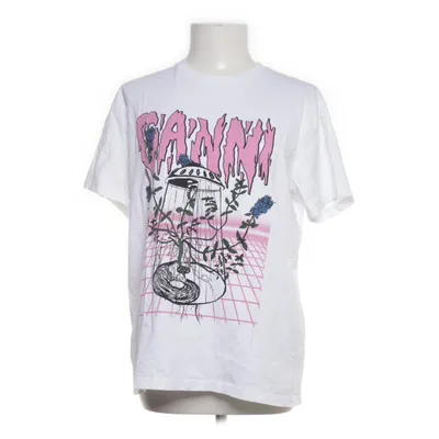 T-shirt (Wit, Roze, Meerkleurig) van Ganni Organisch katoen