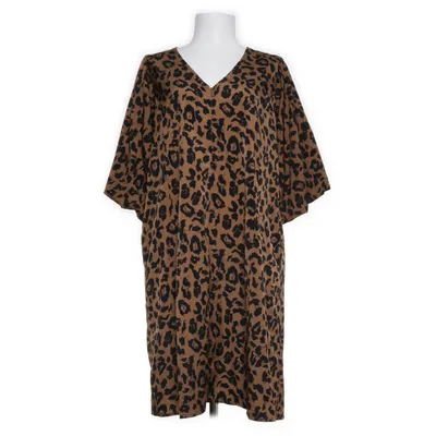 Klänning (Brun) från CoCouture Polyester, Viskos