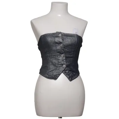 Tubtopp (Blå) från Perfect Jeans Gina Tricot Bomull, Elastan