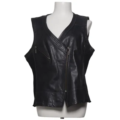 Biker vest (Black) from Carla du Nord Leather, Polyester